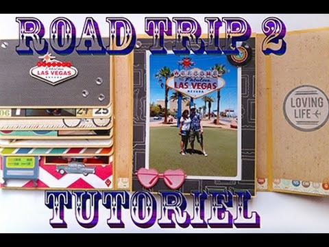 TUTO mini album - Road trip 2 (scrapbooking)
