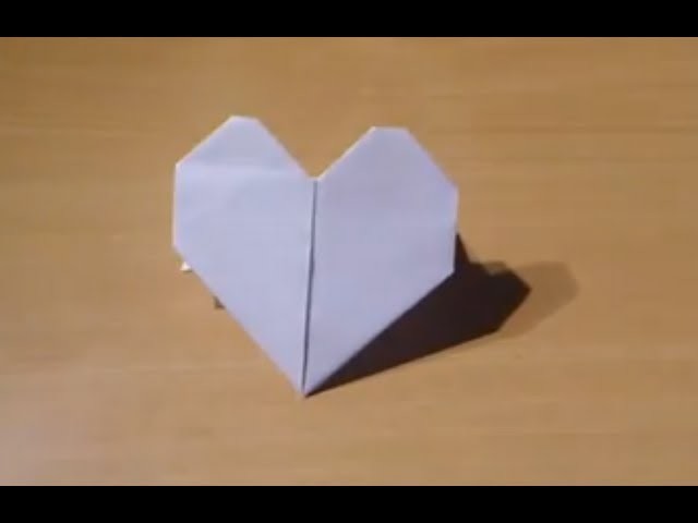 Faire un cœur en origami - Fabriquer un cœur qui tient debout