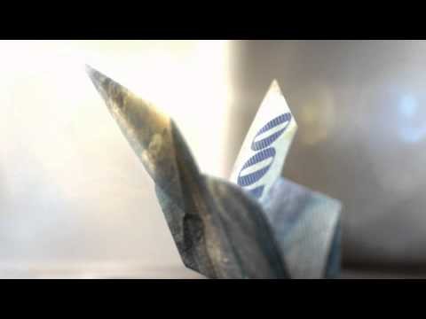 Campagne d'image 2010: des Origami animés - Papillon