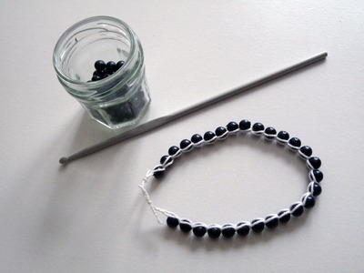 DIY - Bracelet simple en crochet et en perles