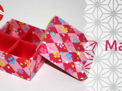 Origami - Boite Japonaise à Compartiments: Masu (HD) [Senbazuru]