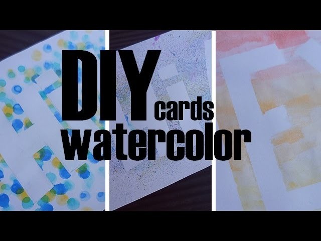 [DIY] 3 cartes à l'aquarelle. Watercolor Summer DIY