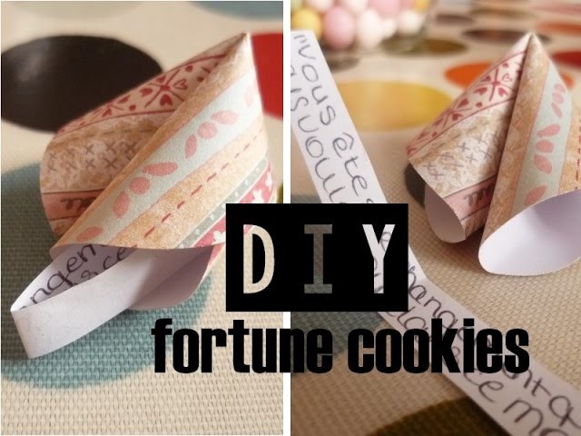 [DIY] Fortunes cookies en papier. DIY Party ideas