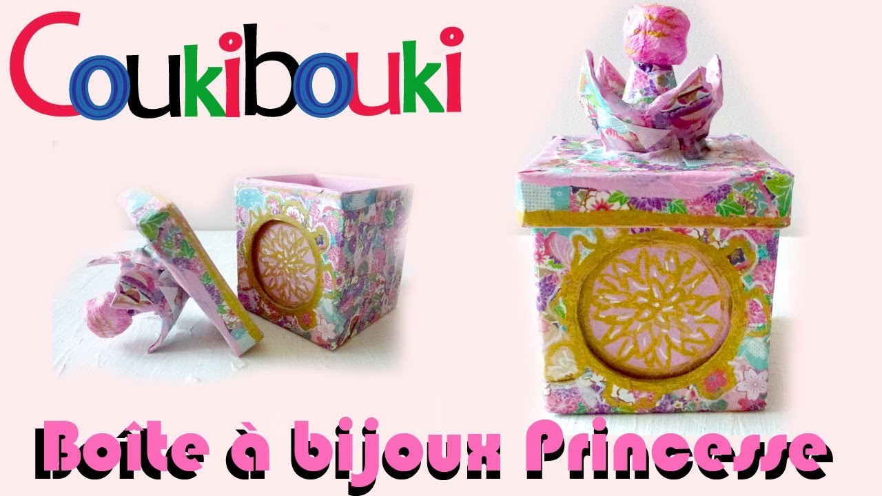 Boîte à bijoux Princesse ♥ papier mâché Idée cadeau anniversaire ♥  Comment faire ? How to Make ?