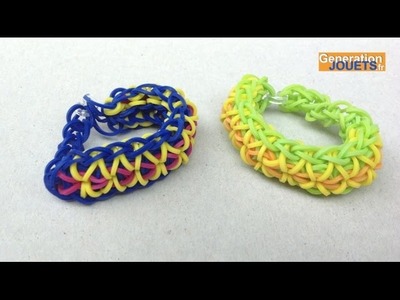 Créer un bracelet en élastique Rainbow Loom Twister en français