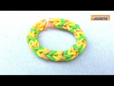 Créer un bracelet Rainbow Loom 3 branches en français