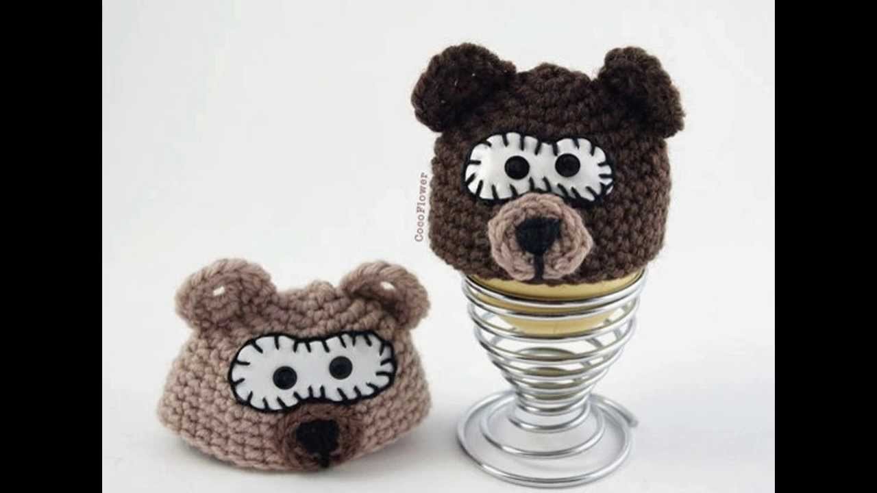 Fun animals egg wamer - Animaux chapeaux d'oeufs - Crochet