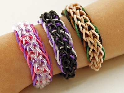 TUTO EXCLUSIF : bracelet chaînettes et cercles tressés - Rainbow Loom (en Français)