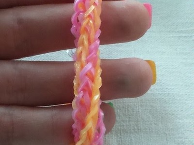 Bracelet double tresses twist Rainbow loom® Tutoriel Français (Niveau Intermédiaire)