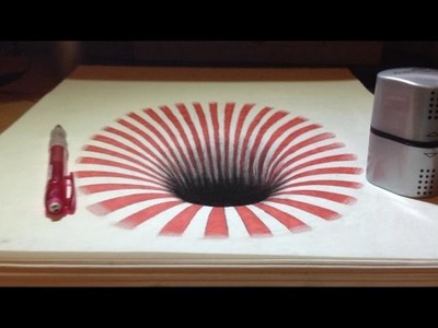 Drawing a Hole, Anamorphic Illusion