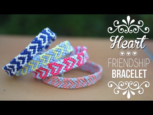 DIY-TUTO : BRACELET BRESILIEN COEUR - Heart friendship bracelets (english subs)