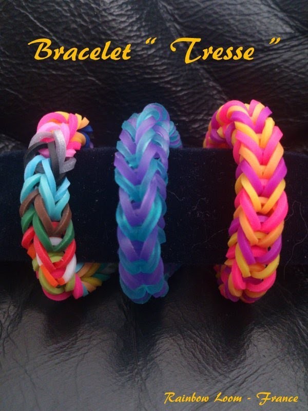 Bracelet "Tresse" Rainbow Loom® Tutoriel Français (Niveau Débutant)
