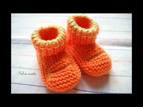Les chaussons bébé tricot de Kalinous