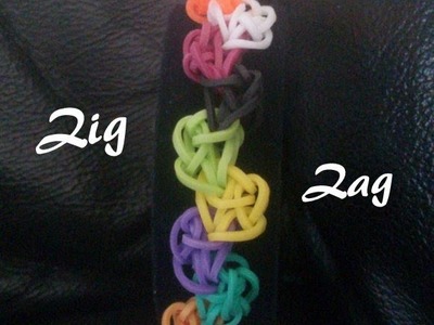 Bracelet Zig Zag Rainbow loom® Tutoriel Français (Niveau Débutant)