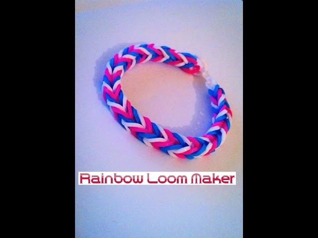 TUTO FR.EN ! Rainbow loom bracelet Fishtail model