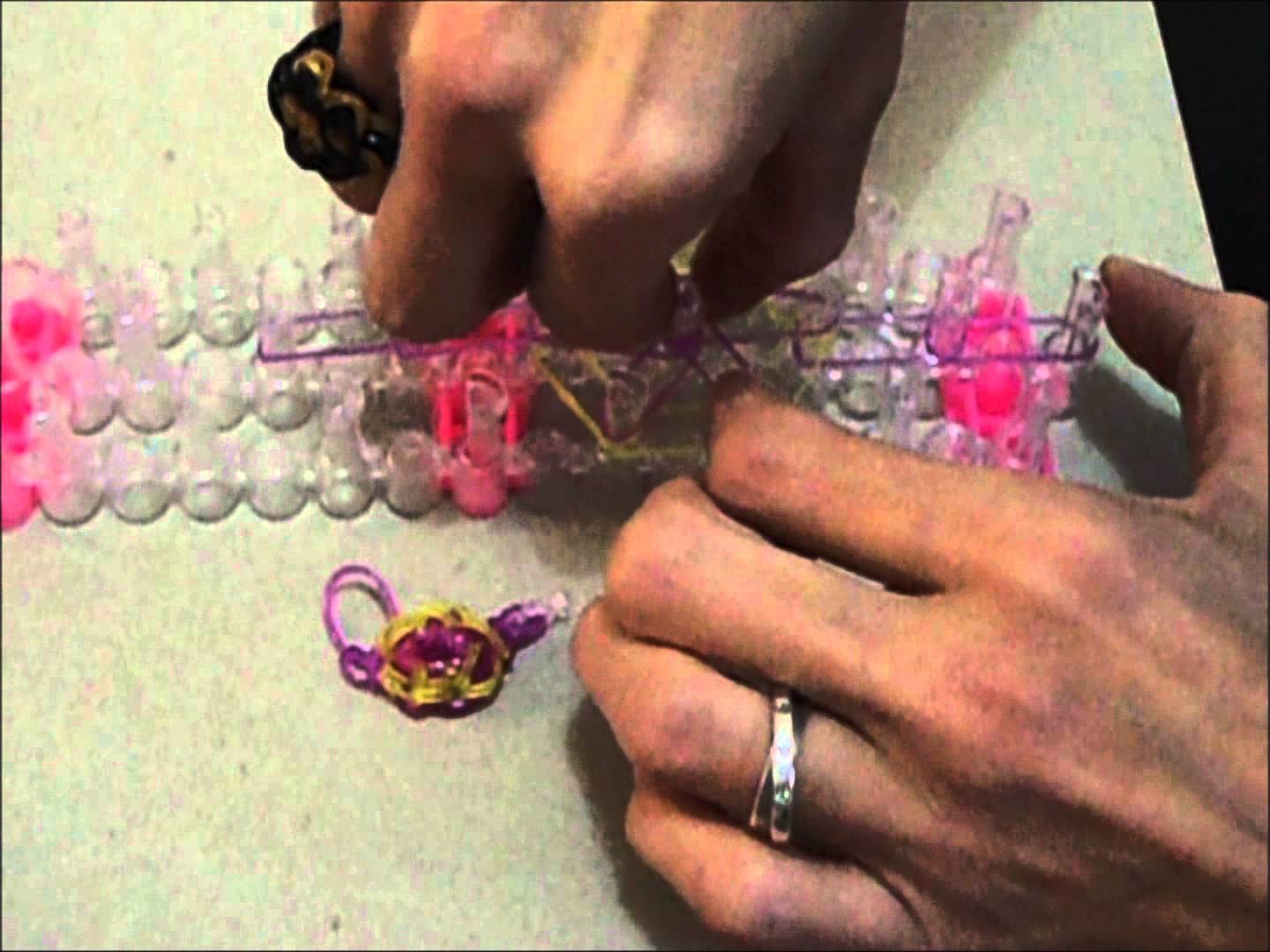 Bague Loom Fleur Simple - Tutoriel Français