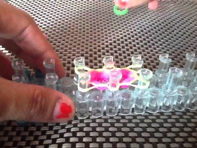 Tuto bague fleur Rainbow loom 2 eme partie français