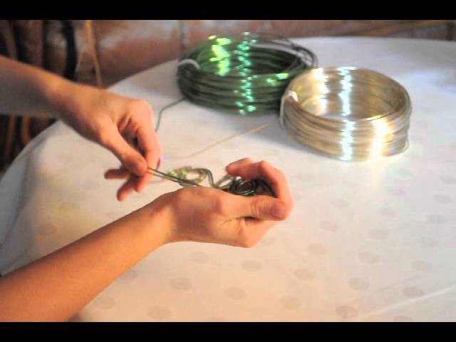 Tuto bracelet rond en fil d'aluminium : Cathoo Créa