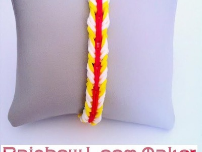 EXCLU.NEW !  TUTO FR.EN ! Rainbow loom bracelet Fishtail chained. enchaîné