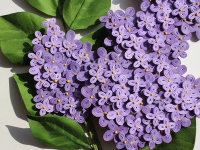 Quilled lilac - Lilas en papier - Papel lila