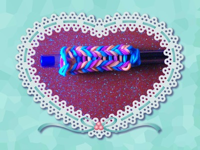 Rainbow loom - crayons-crochet-fishtail déco-en francais