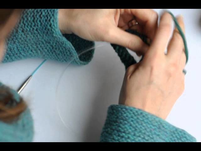 Tricoter en rond avec deux aiguilles circulaires