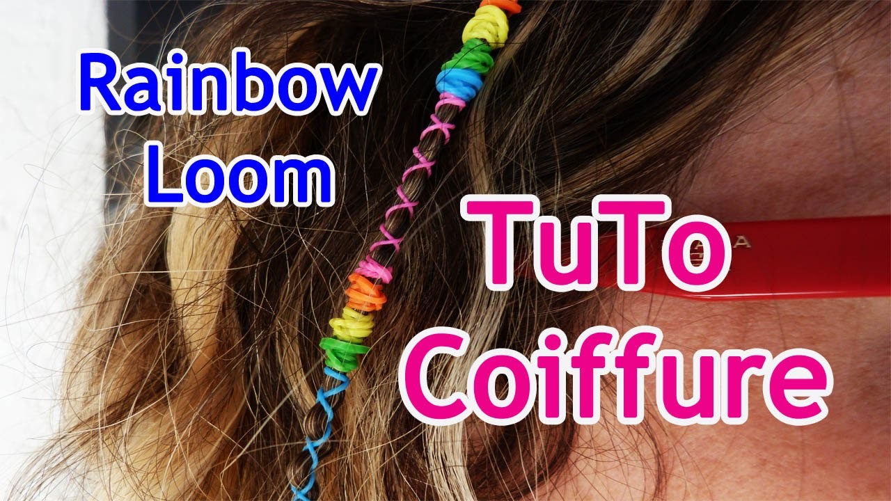 TUTO : Coiffure, accessoire de cheveux avec des Rainbow Loom