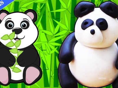 Play Doh Panda en Pâte à Modeler | Play Doh Video | Easy DIY Play-Doh Panda