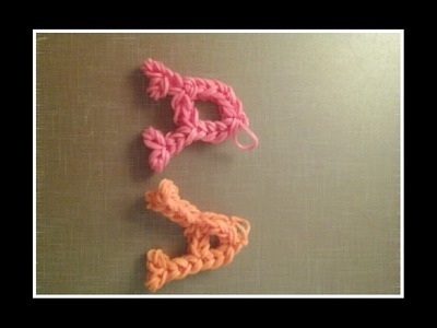 Rainbow loom lettre A