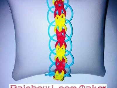 TUTO FR.EN ! Rainbow loom bracelet "circle" model. modèle "cercle"