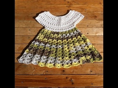 Robe crochet bebe 1.2. baby dress crochet 1.2
