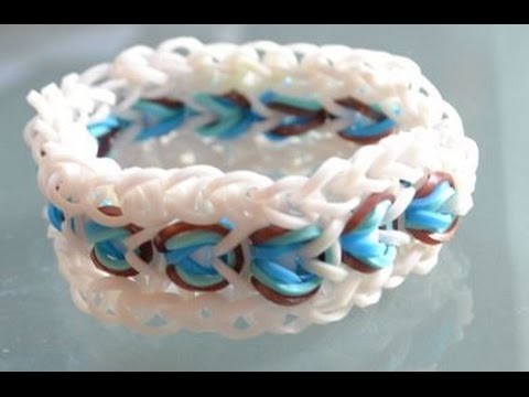 Bracelet élastique triple porte-bonheur "Les yeux magiques" - rainbow loom magic bracelet DIY