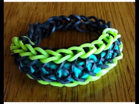 Bracelet style confetti en rainbow loom niveau intermédiaire débutant ( partie 1 )