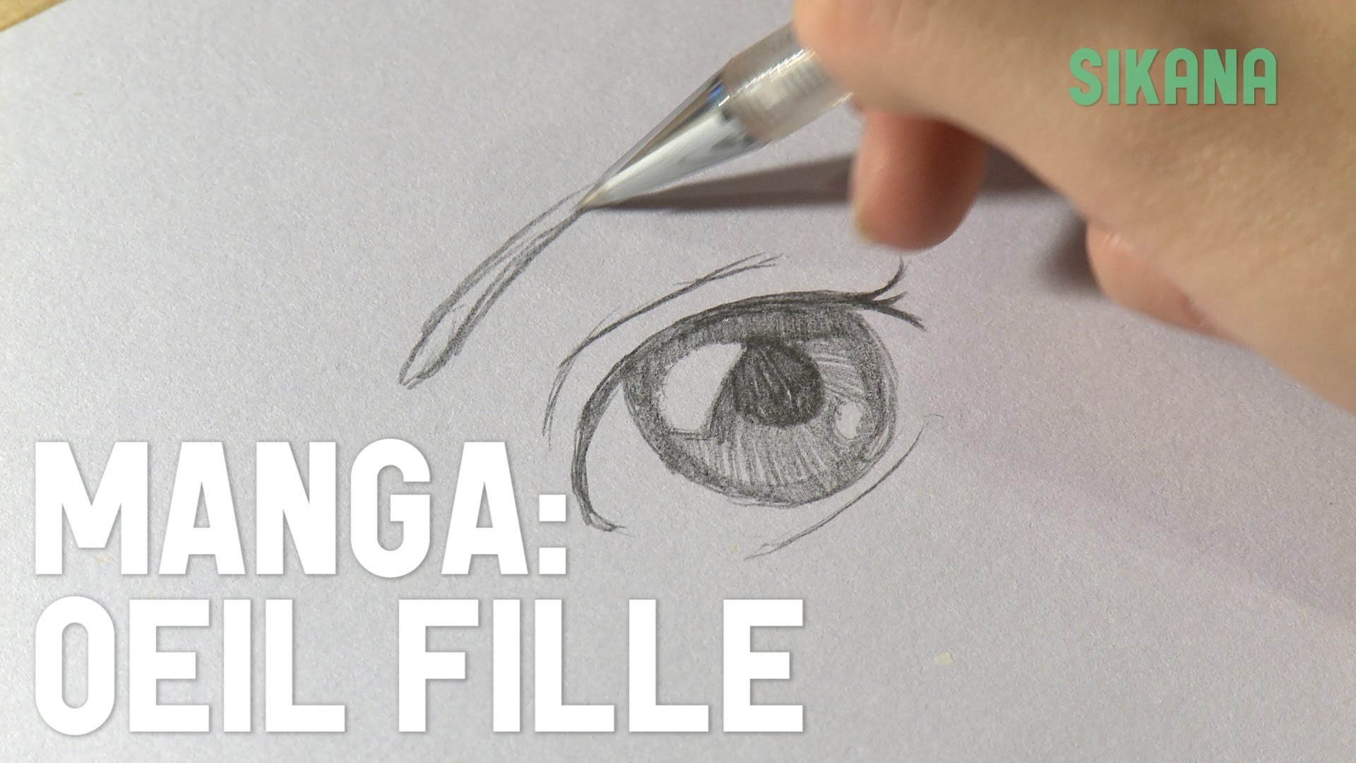 Manga : Dessiner un oeil de fille - HD