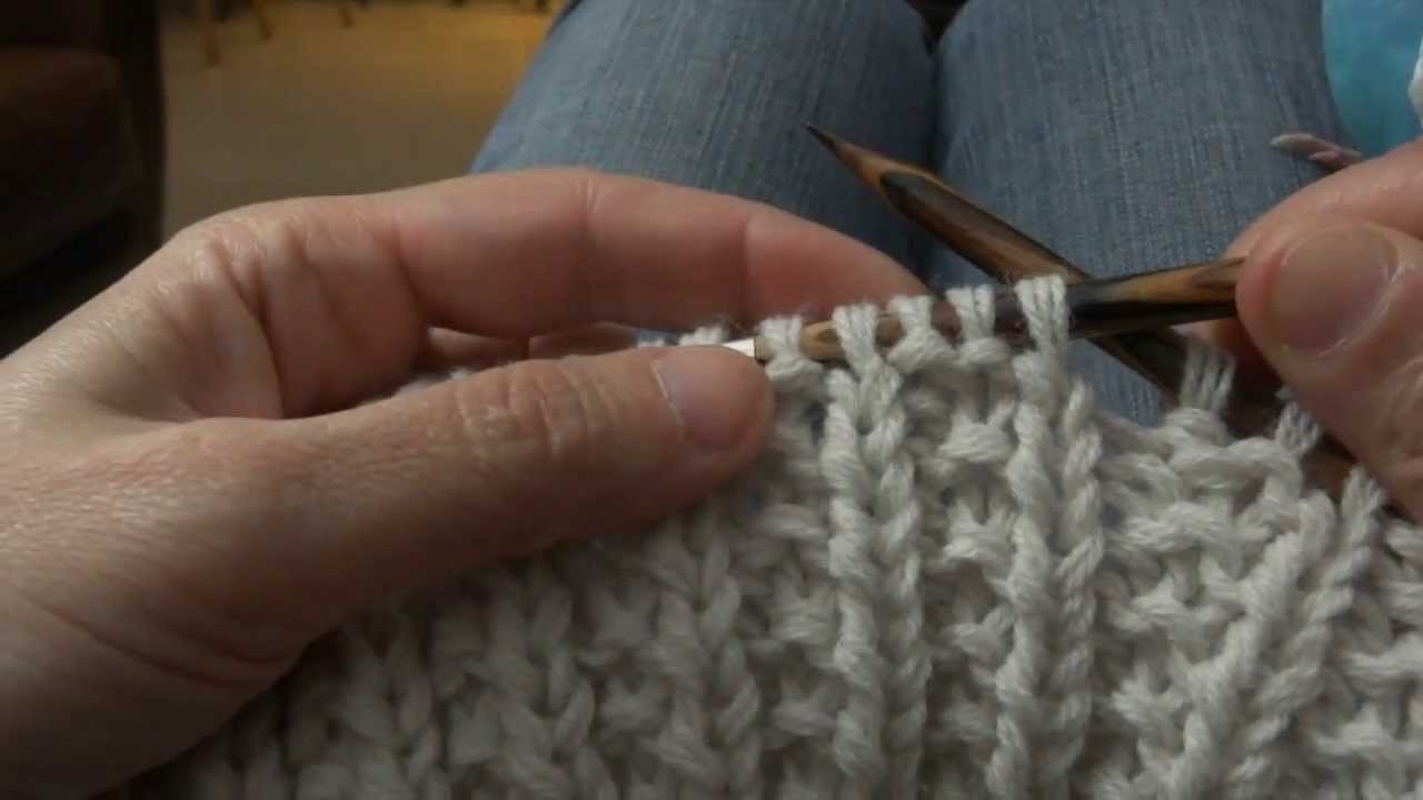 Tricoter en point de sillon aux aiguilles circulaires