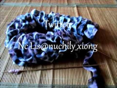 Tutoriel comment tricoter une écharpe en tissu