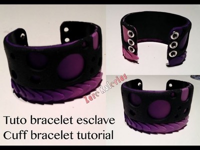 Tuto bracelet corset à la ZK - Cuff bracelet tutorial