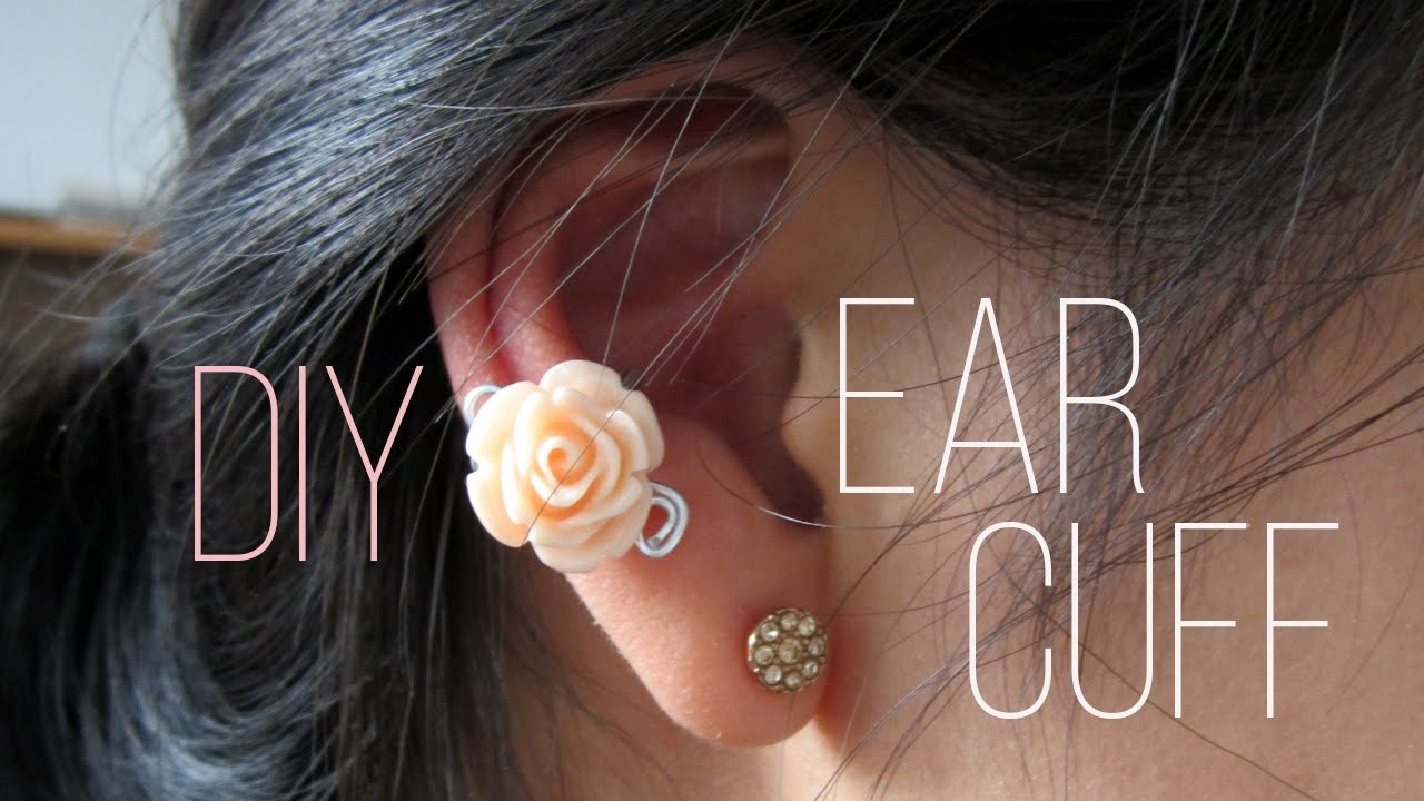 TUTORIEL - D.I.Y. : Ear cuff - Bague d'oreille avec une petite rose #3