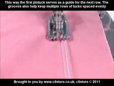 C9store pintuck presser foot - how to video