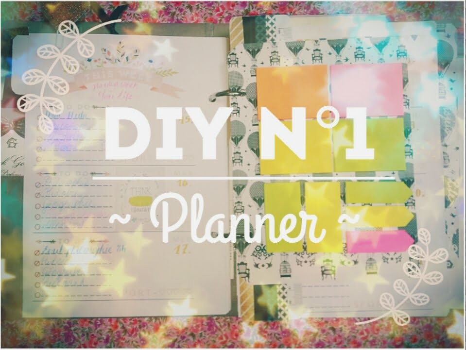 DIY N°1 ~ Fabriquer un planner