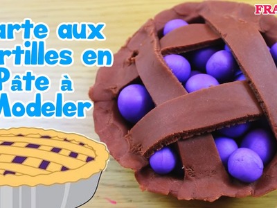Français Facile: How To Play Doh Blueberry Pie | Tarte aux Myrtilles en Pâte à Modeler