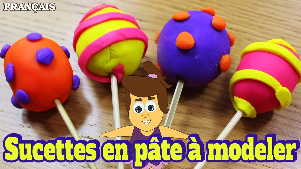Comment Faire Des Sucettes en Pâte à Modeler | How to Make Pretty Play Doh Lollipops | DIY Français