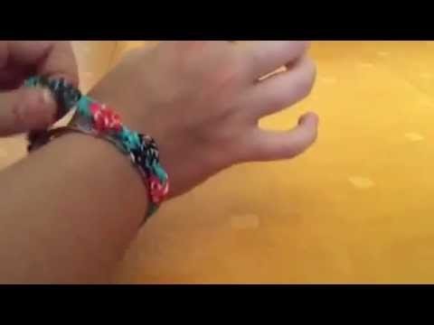Comment faire un bracelet tulipes en élastiques - tuto