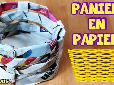 Bricolage Facile: Comment Faire Panier en Papier | How to Make a Paper Basket | DIY French Videos