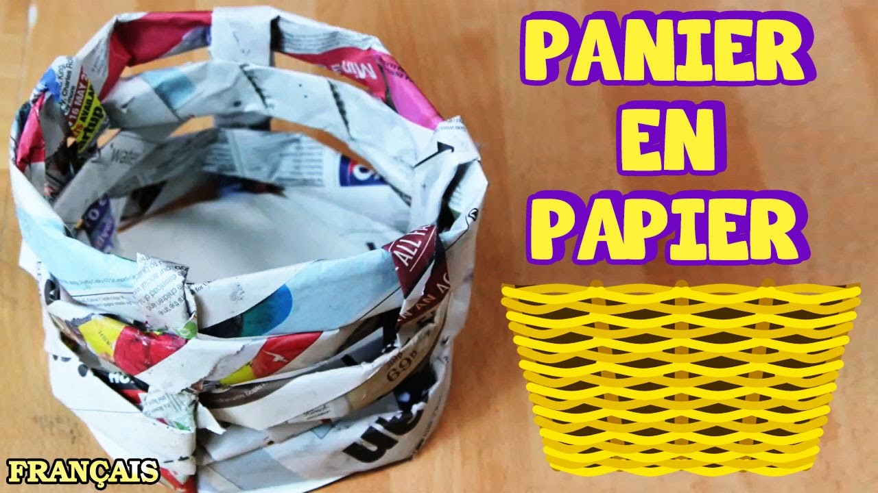 Bricolage Facile: Comment Faire Panier en Papier | How to Make a Paper Basket | DIY French Videos
