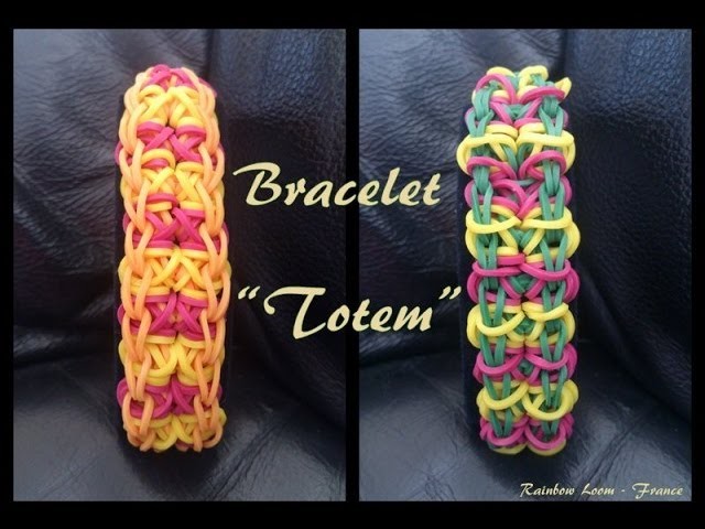Bracelet Totem Rainbow Loom® Tutoriel Français (Niveau Intermédiaire)