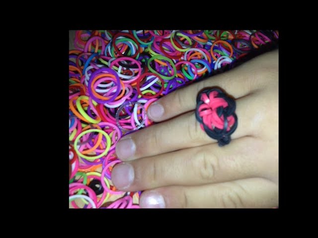 Rainbow loom bague