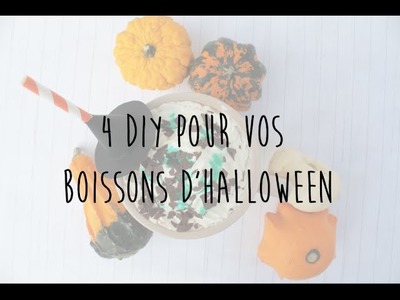 Halloween ☠ 4 DIY pour vos boissons ☠