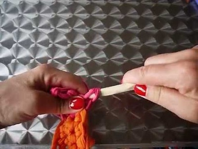 Comment changer de couleur au crochet - droitière. changing colors -  right hander