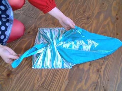 FUROSHIKI　comment faire un sac avec un tissu japonais1